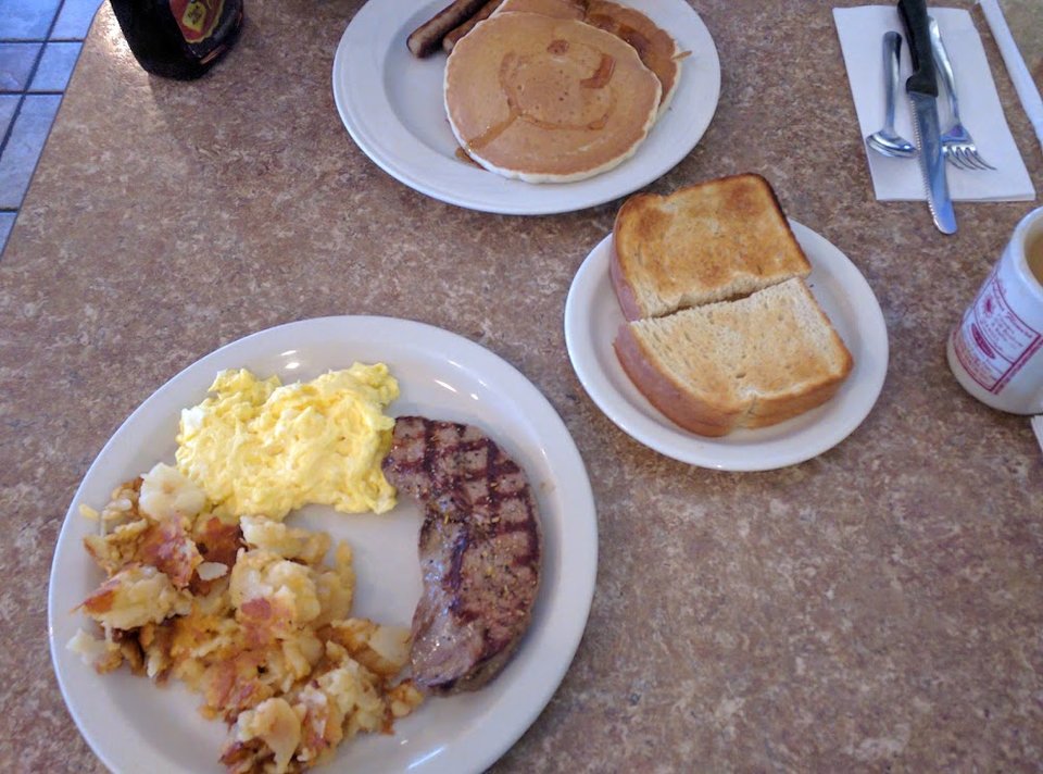 Corned Beef Hash with Eggs and Toast